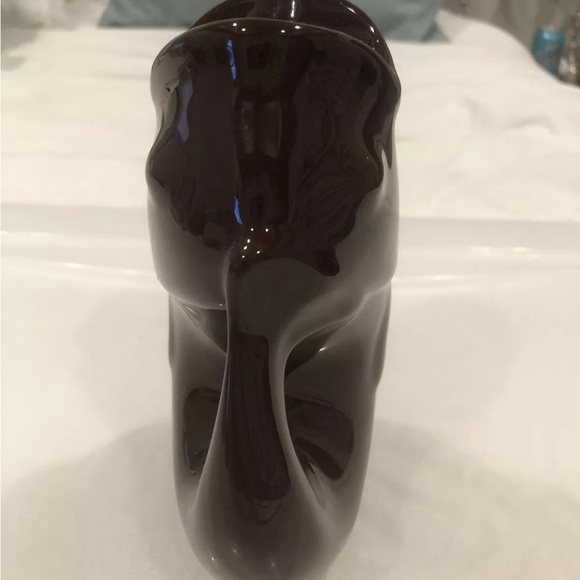 Gurgle Pot Brown Ceramic 6.5 Inch Gurgling Fish Pitcher 2006 - Picture 2 of 10